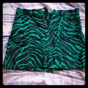 Sourpuss Zebra Mini Skirt